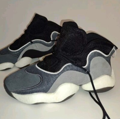 Size 8 - adidas Crazy BYW Black Grey NEW 