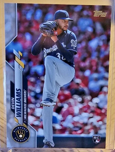 2020 Topps Update Devin Williams RC U-113 Milwaukee Brewers