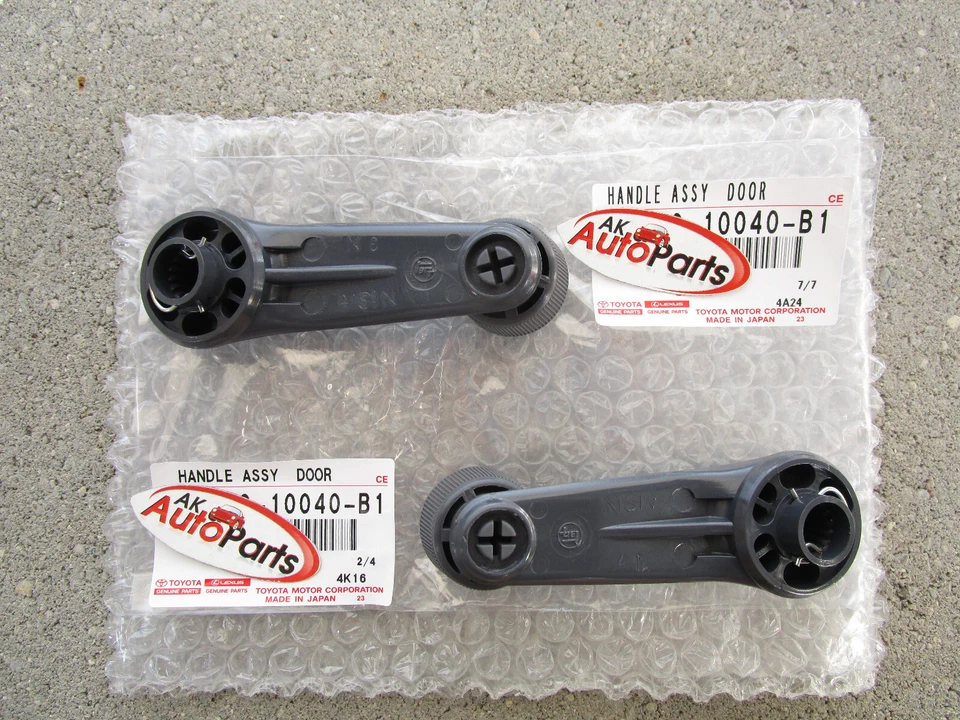 91 - 93 TOYOTA LAND CRUISER СЛЕВА + ПРАВОЙ ДВЕРИ ОКНА РУКОЯТКИ OEM НОВЫЙ СЕРЫЙ - Изображение 2 из 4