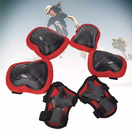 6Stk Schutzausrüstung Set Protektoren Kinder Knieschoner Schoner Inline Skates!! - Bild 39 von 49