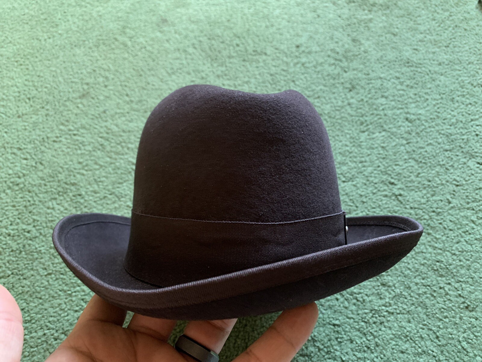 Men’s Den Zel Collection Godfather 100% Wool Black Feather Fedora Hat New