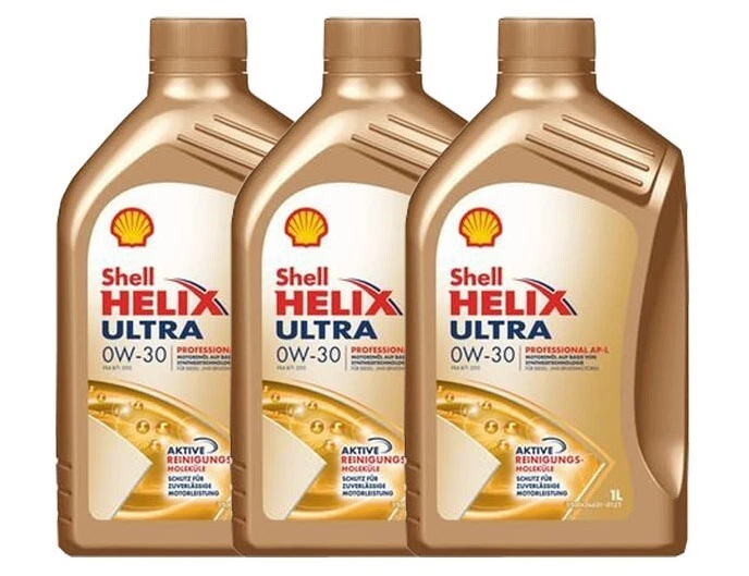Shell Helix Ultra Professional AP-L 0W-30 3x1 Liter  Peugeot Motoröl  ACEA C2