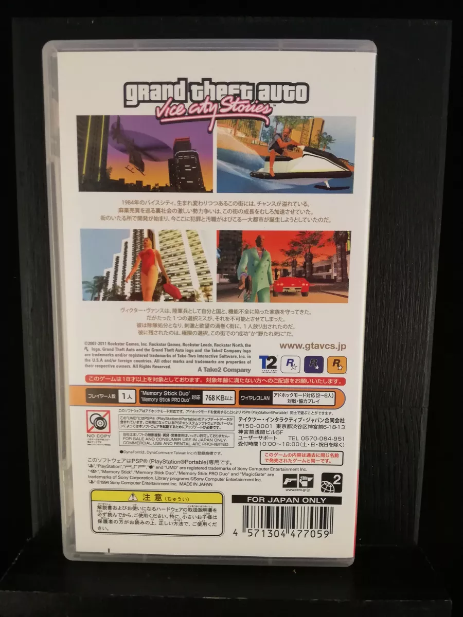 Usado: Jogo Grand Theft Auto: Vice City Stories - psp em Promoção na  Americanas