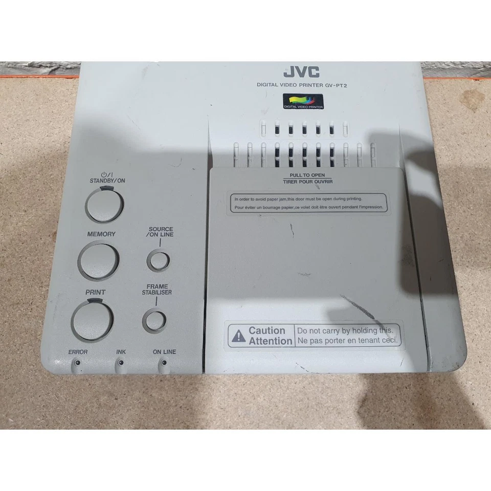 JVC GV-PT2 Video MultiMedia Printer Grey Digital 63-Watt Compact with Power Cord - Image 4 of 4