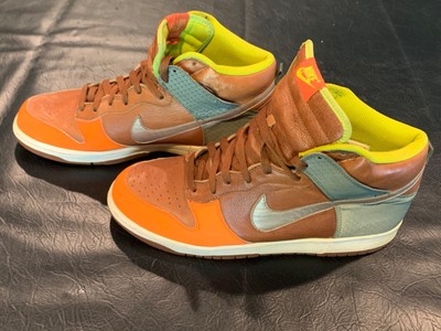 orange high top nikes