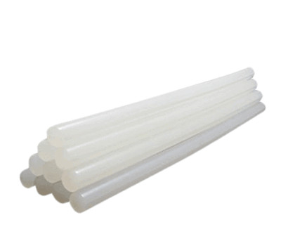 Large Hot Melt Glue Stick Super Transparent 7/16'' X 10'' (or 11mm X 10'') Bulk