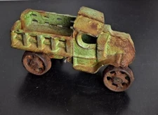 Vintage Cast Iron Ford Stake Pickup Truck,  4.25" A.C. WILLIAMS, ARCADE?