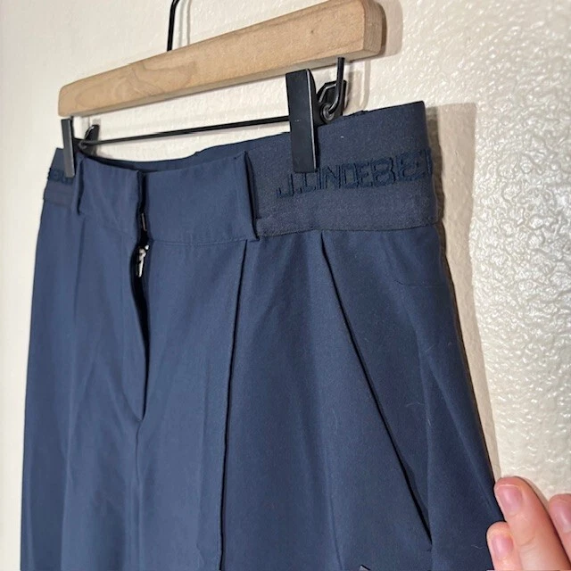 J Lindeberg Pants Men’s 32 x 27 Chino Solid Golf Performance Navy Stretch - Image 2 of 4