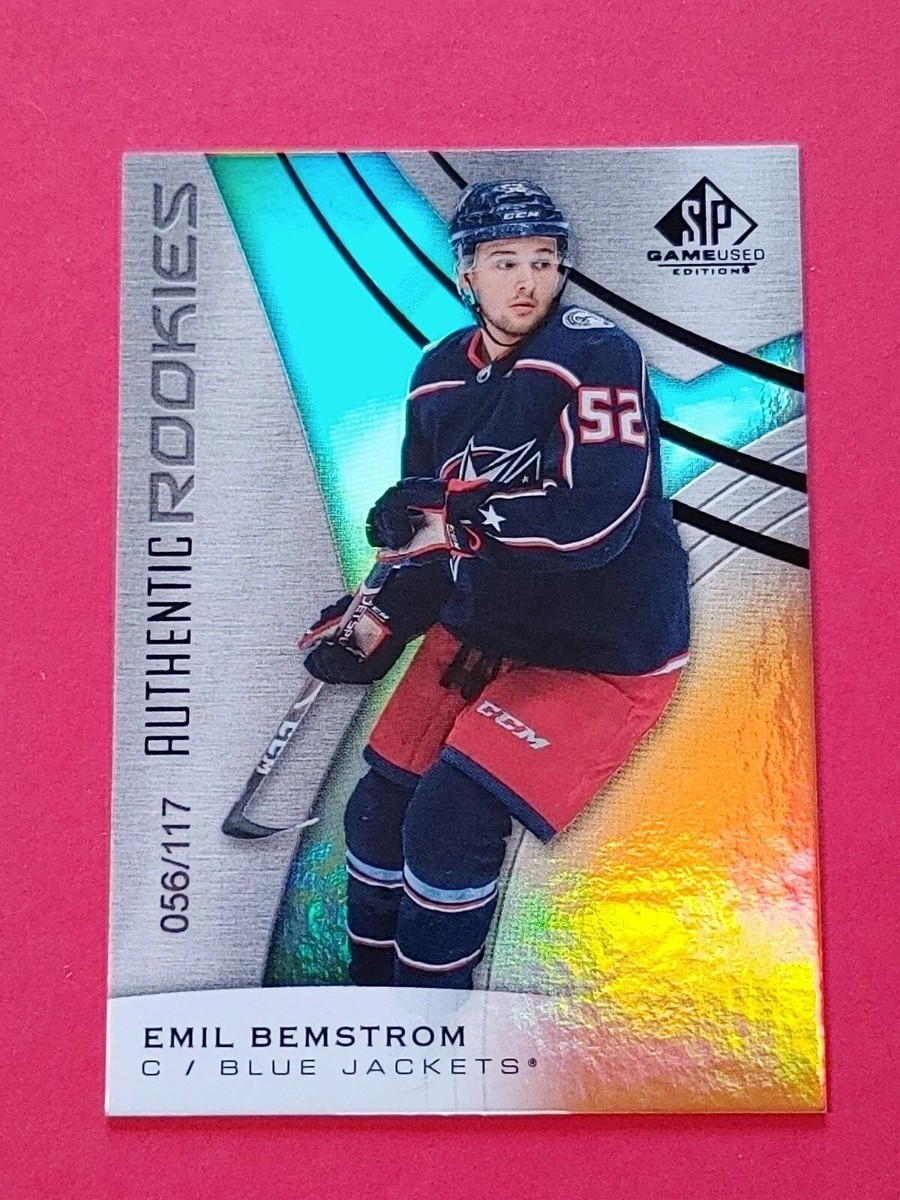 2019-20 SP Game Used Rookies #196 Emil Bemstrom RC #/117 Columbus Blue  Jackets