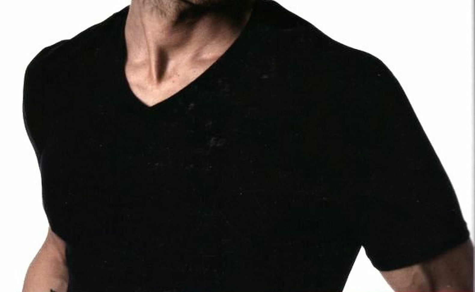 Fila Maglia Da Uomo Elasticizzata A Mezza Manica Scollo A V T Shirt Intima