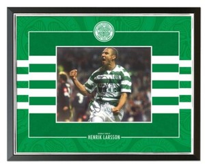 signed celtic top framed