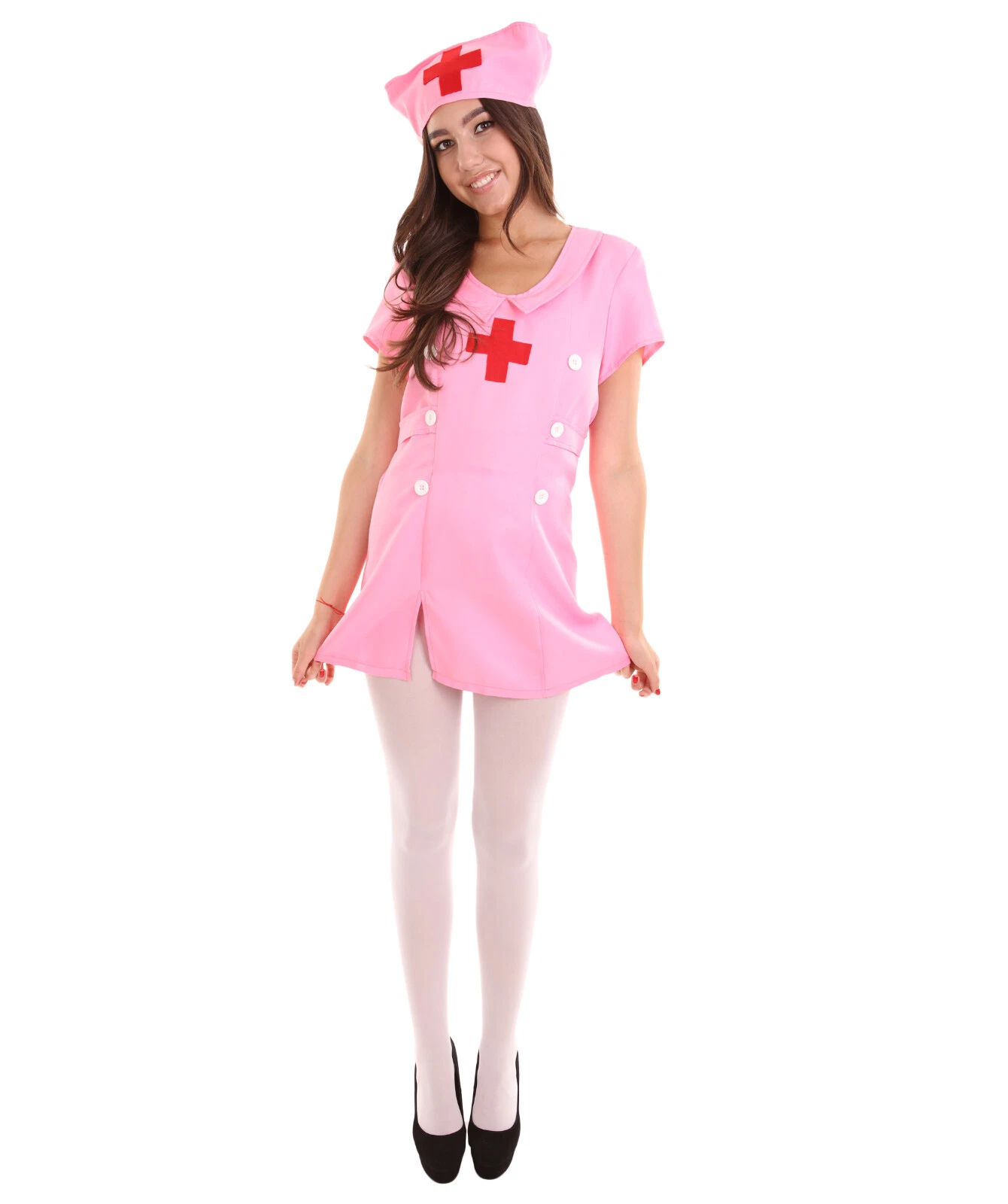 Womens Trooper Super Poncho , Pink Tunic Cosplay Costume HW-1517