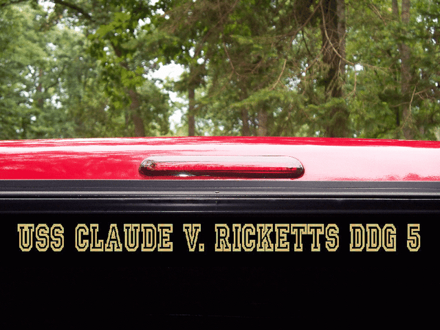 USS CLAUDE V RICKETTS DDG 5 Decal US NAVY Military USN S01 USS CLAUDE V RICKETTS DDG 5 Decal US NAVY Military USN S01