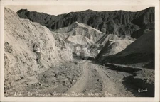 RPPC Golden Canyon,Death Valley,California,CA Inyo County Willard Vintage PC