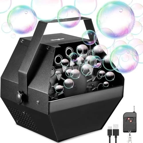 Bubble Machine, 750ml Stage Bubble Blower Metal, Professional Bubble Machine