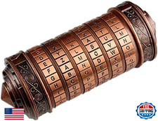 Unique Cryptex Da Vinci Code Mini Cryptex Lock Puzzle Boxes with Hidden Compartm