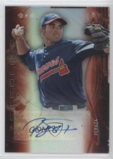 2014 Bowman Sterling Prospect Orange Refractor 54/75 Jose Peraza Auto 0t3