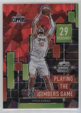 2022-23 Panini Contenders Optic Red Cracked Ice Prizm Ivica Zubac #24 1f8v
