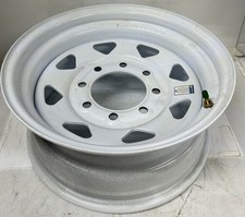 16 Inch  8 Lug  White Spoke   Trailer Wheel  Rim   HD 16865WS 4400 LR