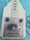 Vintage 1950's Silvertone Lap Steel guitar by Supro/National Case Plays no resrv — photo 5