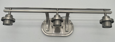 Toltec Lighting 2613-BN Odyssey 3 Light Bath Bar, Brushed Nickel, No Glass
