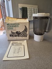 Image of Kenwood Chef A989 Liquidiser in White with Smoked Acrylic Goblet Fully Restored