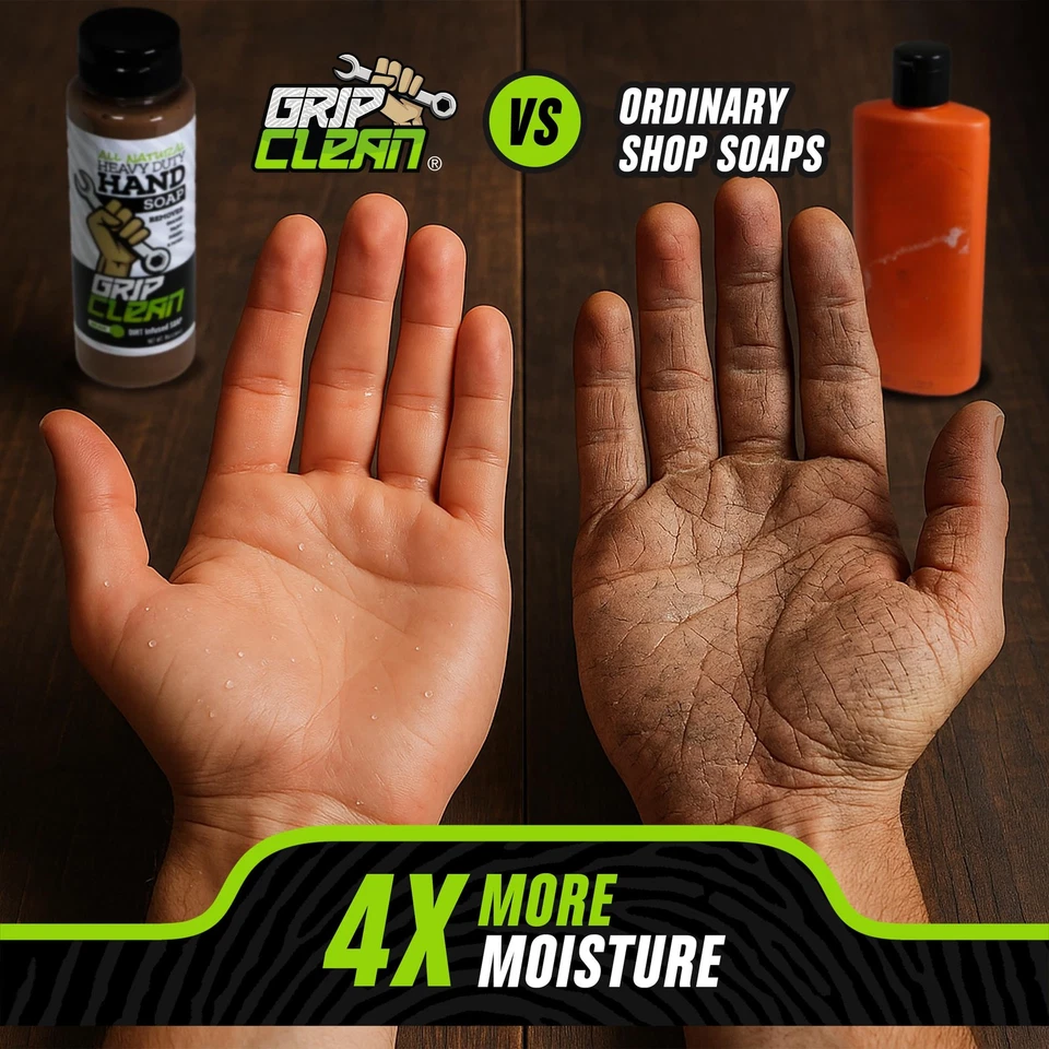 Grip Clean ручной очиститель для механиков, сверхпрочное жидкое мыло с натуральным пу... - Изображение 4 из 4