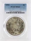 1922 Peace Silver Dollar PCGS MS63 S$1 Philadelphia Minted No Reserve