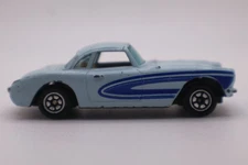 Yat Ming No. 1039 1957 Chevrolet Corvette 1:64 Scale Diecast Blue Made in China