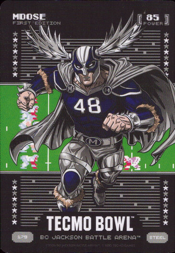 2026 Bo Jackson Battle Arena Tecmo Bowl Moose 85 Power Steel Daryl Johnston