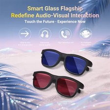 AI Translator Smart Glasses for Men Women, Bluetooth Audio Glasses with Photo