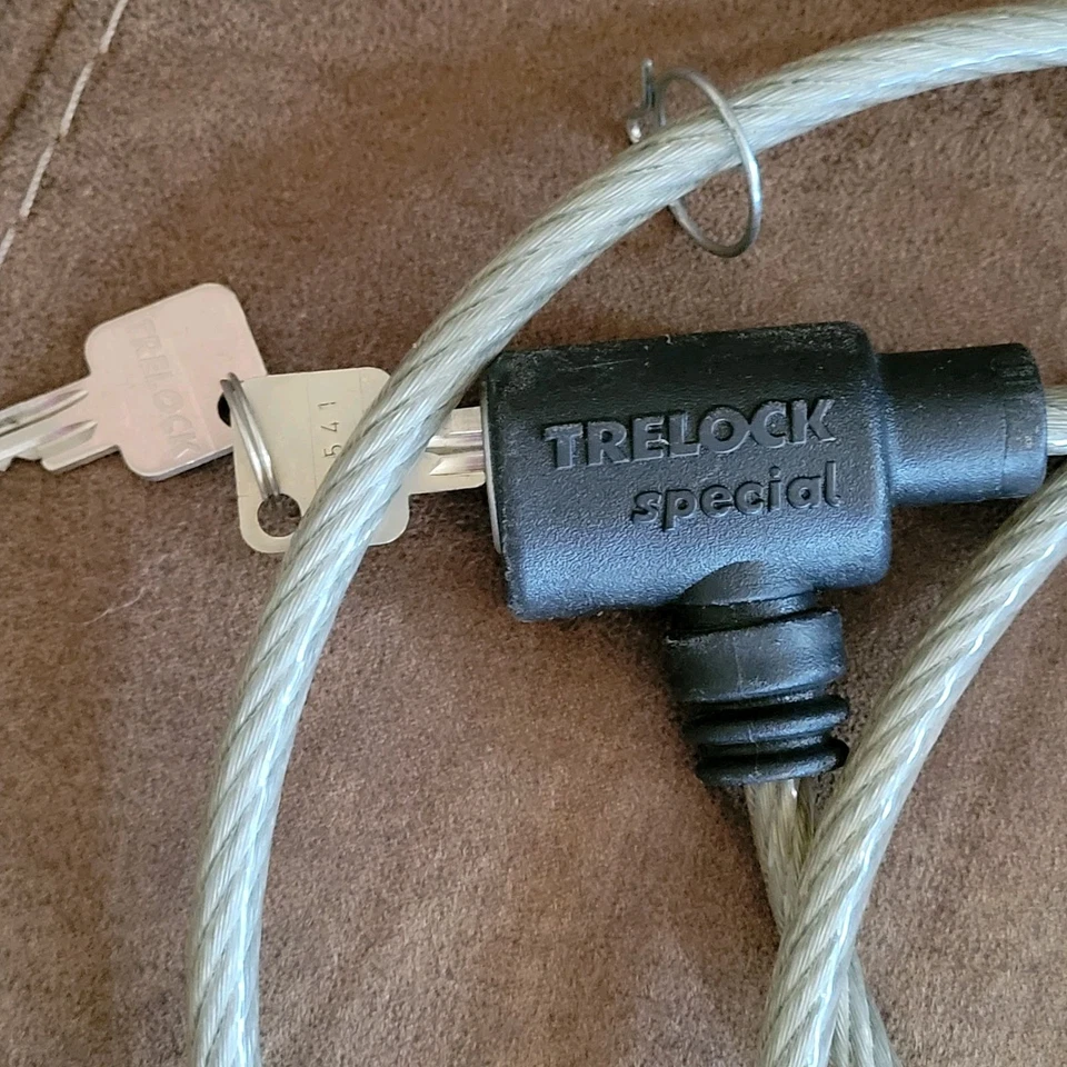 TRELOCK Bicycle Cable Lock & Keys Cycling Accessories Security  - Image 2 of 2