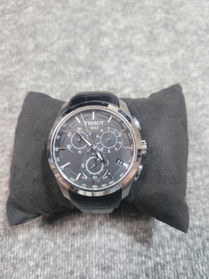 Tissot Couturier Chronograph Slwiss QUARTZ MEN'S  BLACK DIAL  SAPPHRE T035617A