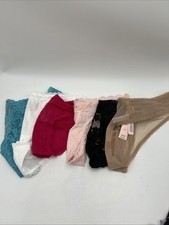 Lot Of 6 Victoria's Secret Panties Thongs Mix Colors Size M