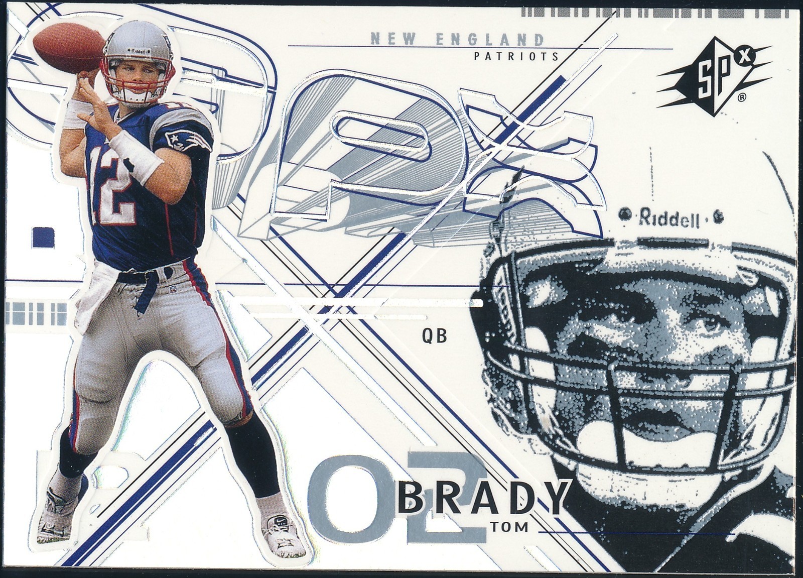 2002 UPPER DECK SPX TOM BRADY CARD #6