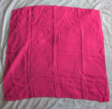 Vtg Elaine Gold Collection XIIX Silk Scarf Square Hot Pink Fuchsia Stain Flaw