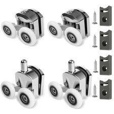 AFDHGS Shower Door Rollers Replacement 4 inches x 6 x 2 inches, 4 Pcs 