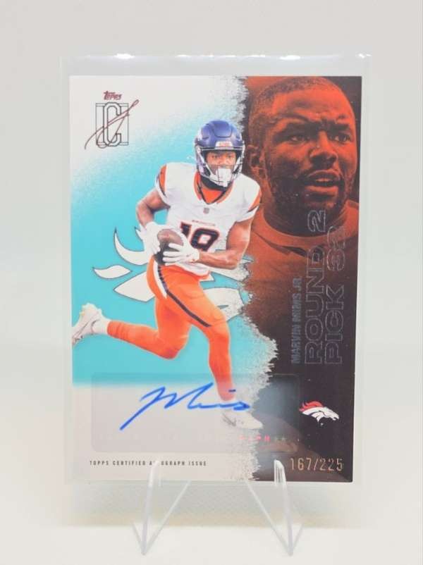2025 Topps Signature Class - Autographs Teal #73 Marvin Mims Jr. (/225)