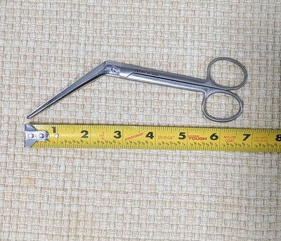SSI Ultra 67-5504 Wilde Ear Dressing Forceps - Stainless Germany - Angled 7''