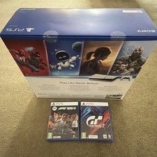 Image of Sony PlayStation 5 Slim Console Disc Edition 1TB White PS5, 4K Blu-Ray, HDR