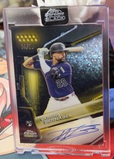 2026 Topps Chrome Black Warming Bernabel RC Gold Refractor Auto /50 Encased