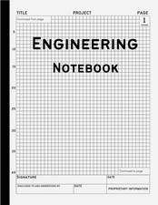Engineering Notebook: 160 Pages Grid Format, Engineer Lab Quadrille Graph Paper