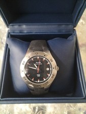 AVIA MARINER 100M ACCIAIO QUADRANTE NERO, OROLOGIO SUBACQUEO DATA DISPLAY USATO IN SCATOLA,