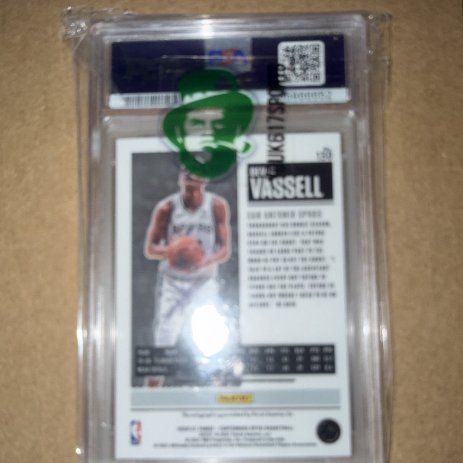 Panini 2020 Contenders Optic Rookie Ticket Devin Vassell RC Auto #130 PSA 9 view 2