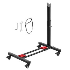 Freestanding Bike Storage Rack, Adjustable Vertical  Horizontal Bicycle Stand