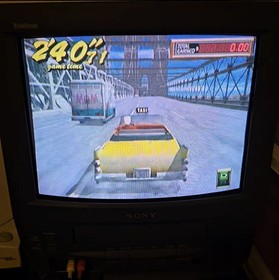 Crazy Taxi 1 & 2 Sega Dreamcast Lot Tested Working Blockbuster Rental