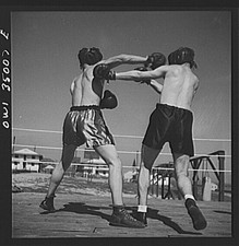 Photo:Daniel Field Georgia Air Service Command Boxing Match 1940s