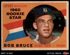 1960 Topps #118 Bob Bruce RC Star Tigers RC 1.5 - FAIR