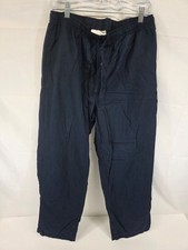 Amazon Essentials Pants Mens L Navy Elastic Waist Drawstring Lounge Sleep Casual