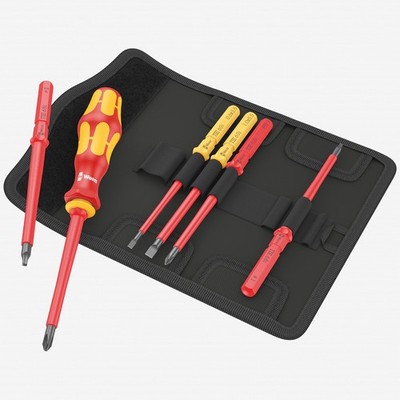 Wera 006604 Kraftform Kompakt VDE 7 Imperial 1 Insulated Screwdriver Set, 7 Piec
